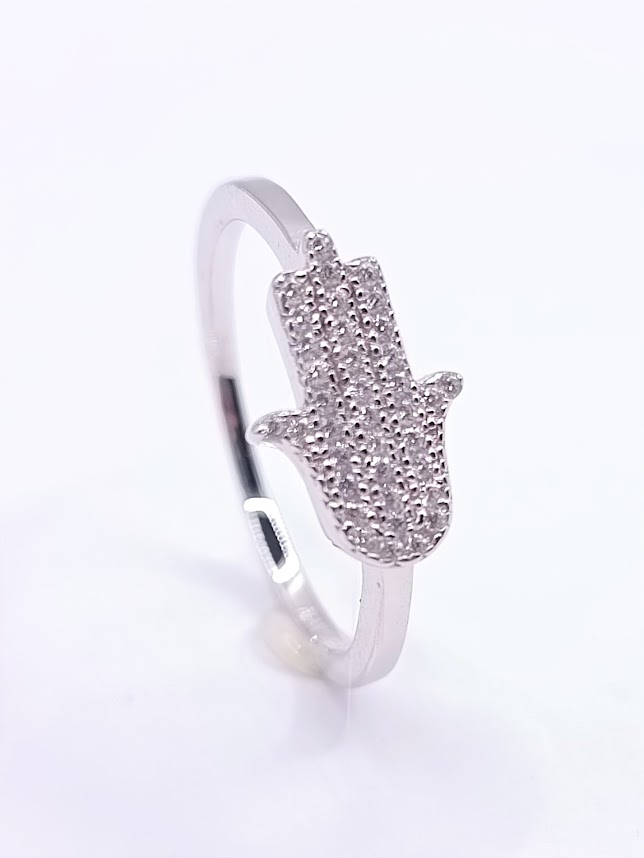SL39262A1 Anillo Plata Mano Fatima