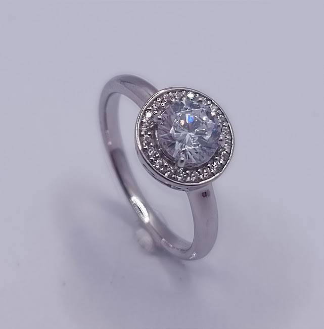10675FRS1 Anillo Plata Halo