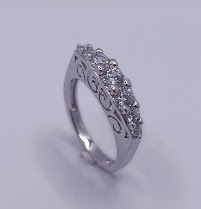 10550FRS1 Anillo Plata Cintillo Galeria