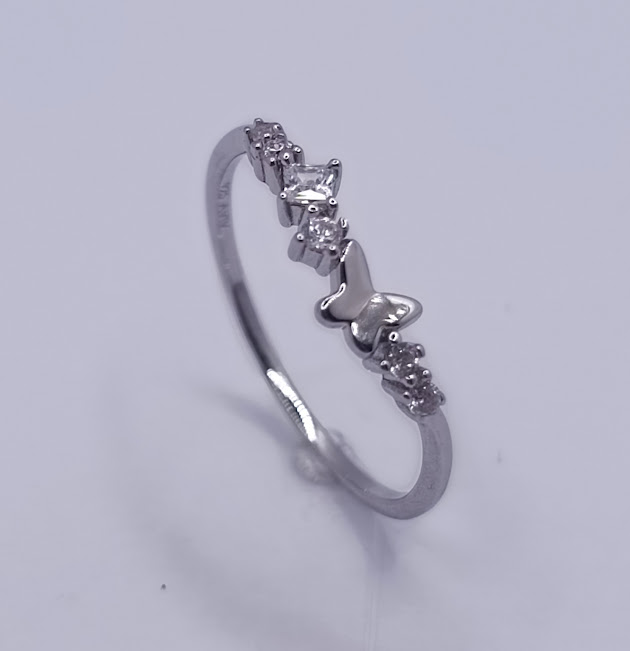 7767FRS1 Anillo Plata Mariposa