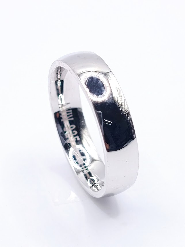 IG 4104 Argolla Plata Ergonomica Matrimonio Alianzas