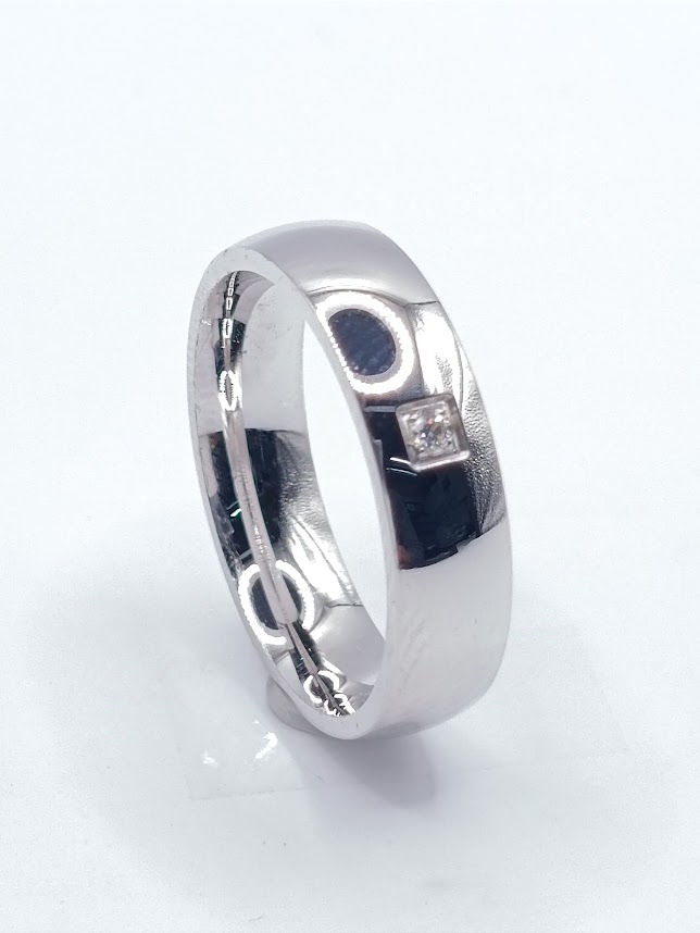 IG 4104CZ Argolla Plata Ergonomica Matrimonio Alianzas 
