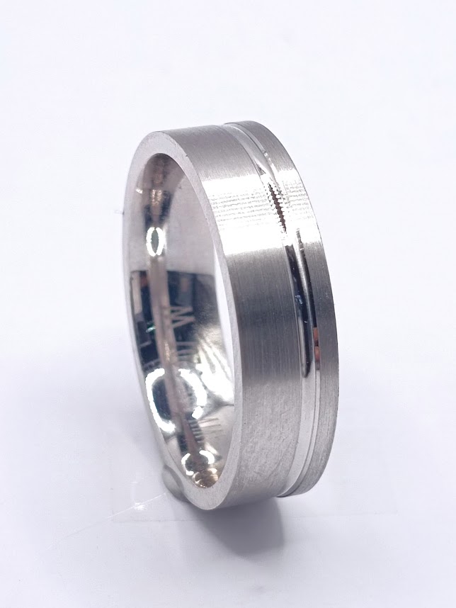 3207W Argolla Plata Ergonomica Matrimonio Alianzas
