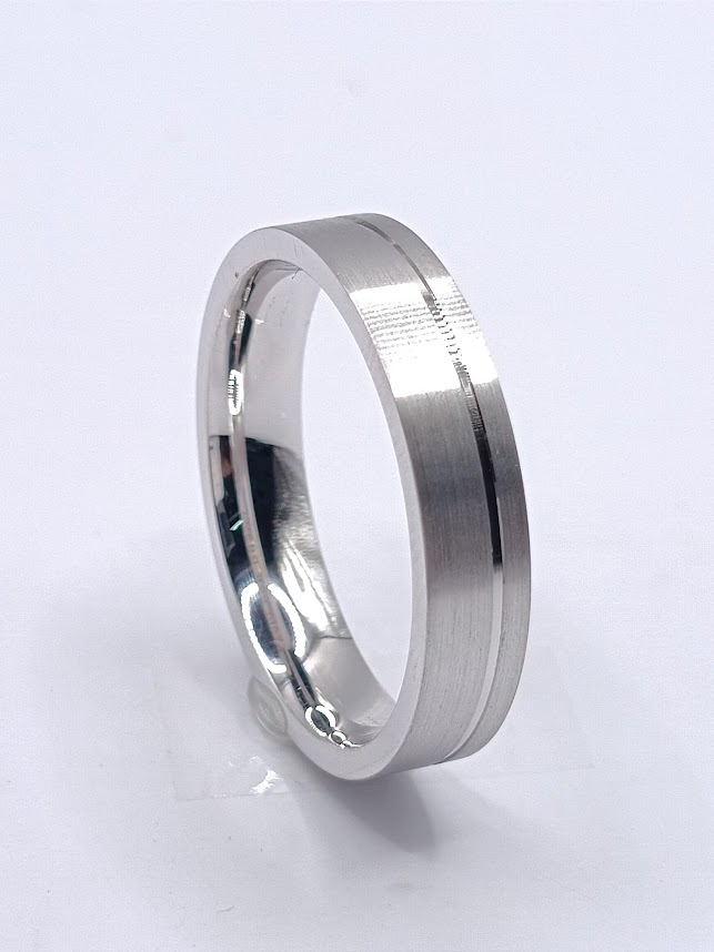 D 8307 Argolla Plata Ergonomica Matrimonio Alianzas