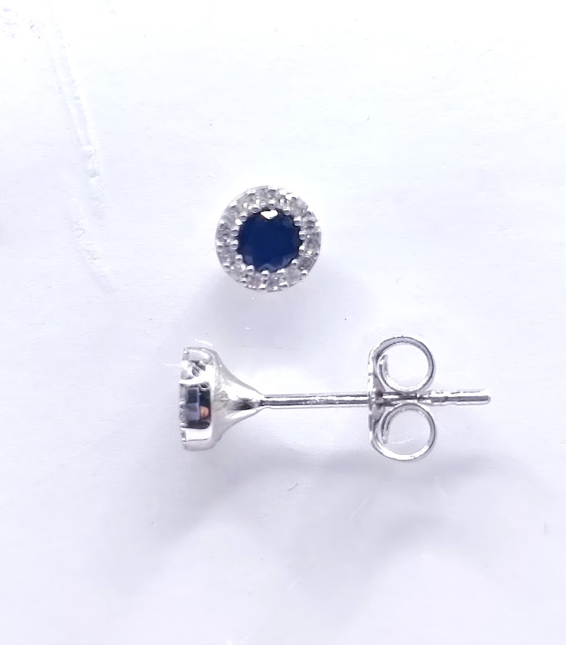 KE05-62941-**1 Aro Oro Blanco Brillante Zafiro