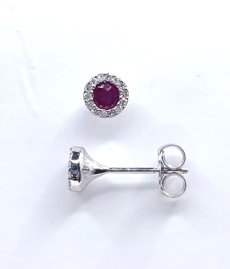 KE05-62941-*54 Aro Oro Blanco Brillante Rubi 