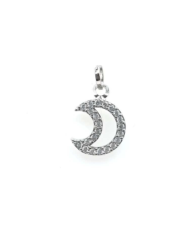 1-242102CS Colgante Oro Blanco Luna
