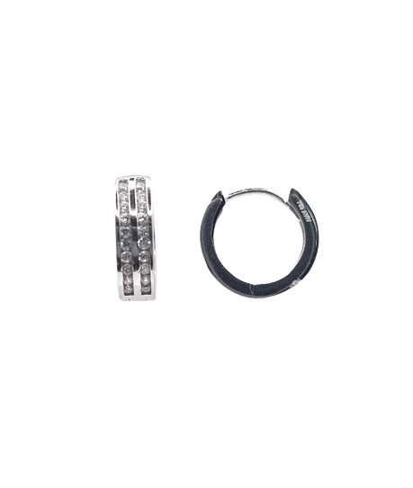 VX8-VX8ZH0072-W Aro Oro Blanco Argolla Circon
