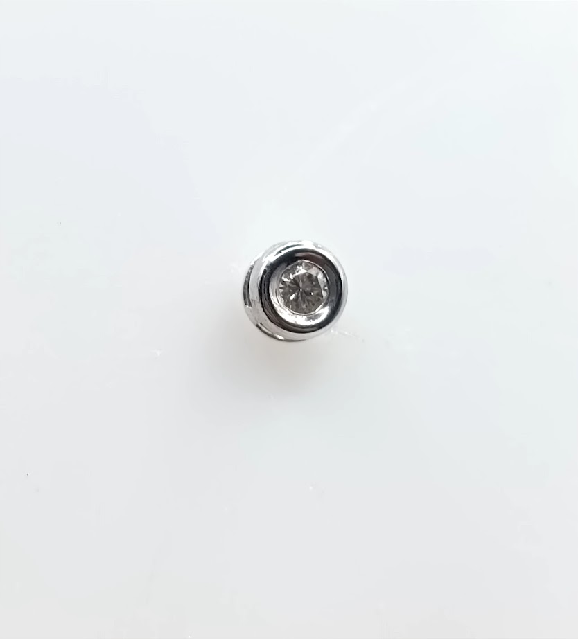 1-338002CD2,5 Colgante Oro Blanco Punto de Luz Brillante 