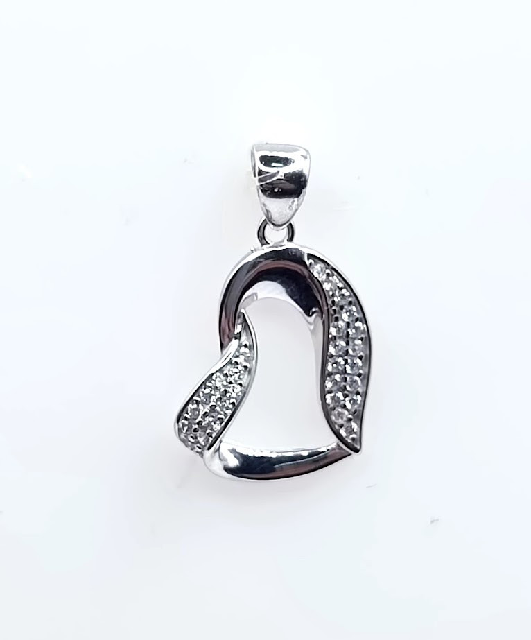 NDC01-0858-04 Colgante Oro Blanco Corazon