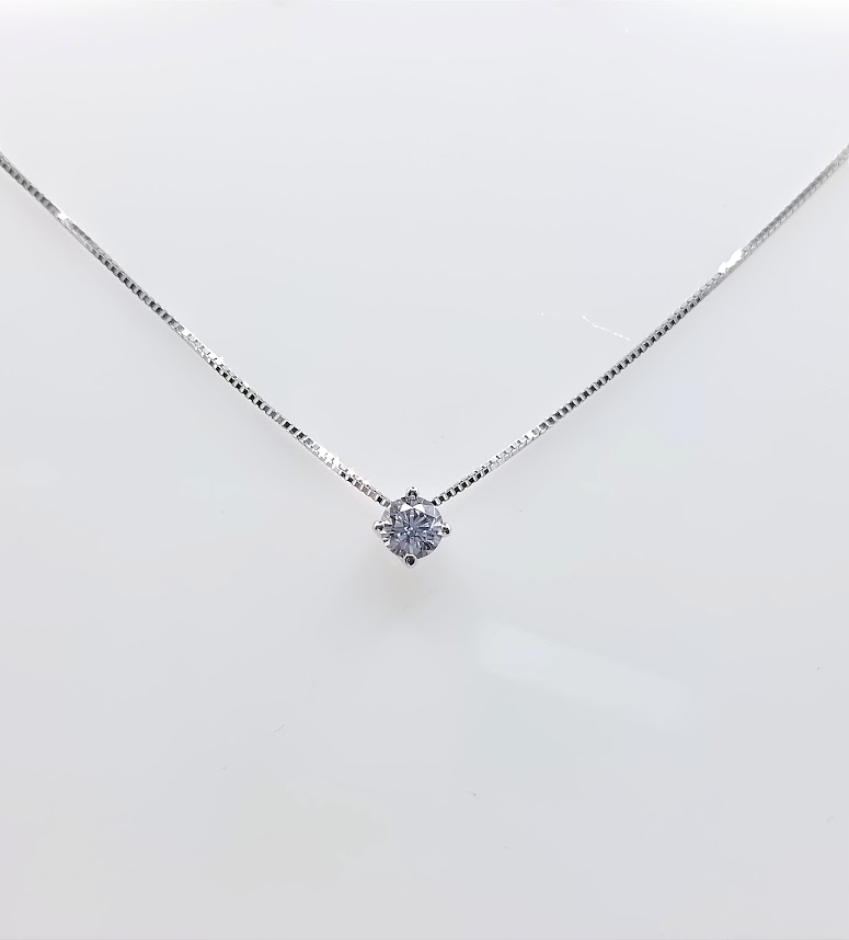 P 2016W Collar Oro Blanco Circon