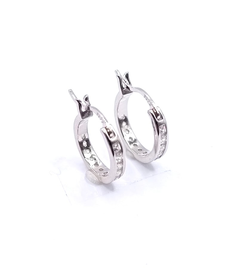 E-1530 Aro Plata Argolla 1 Fila 0,9cm Ø interio
