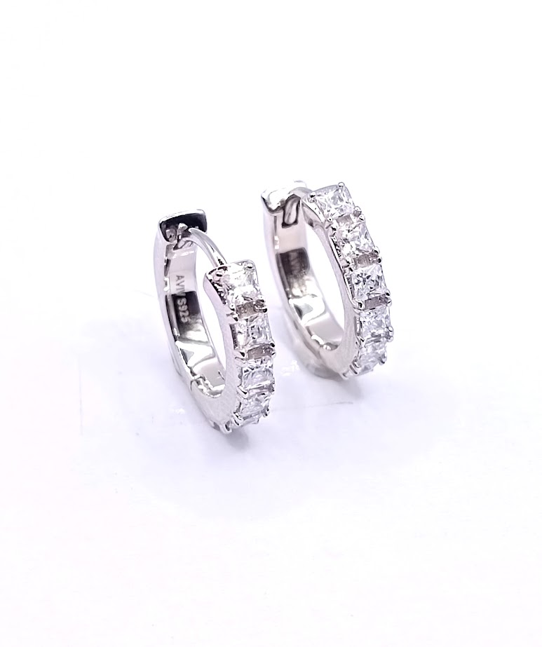 E-2300 Aro Plata Argolla 