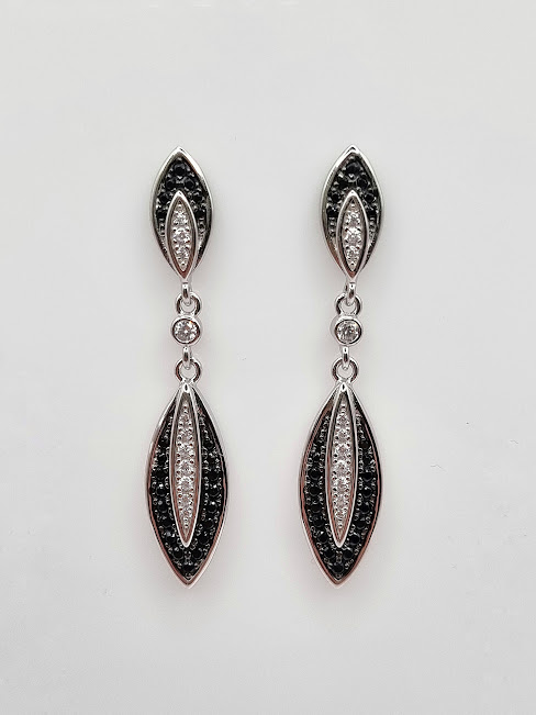 SE34757HB1 Aro Plata Colgante Black