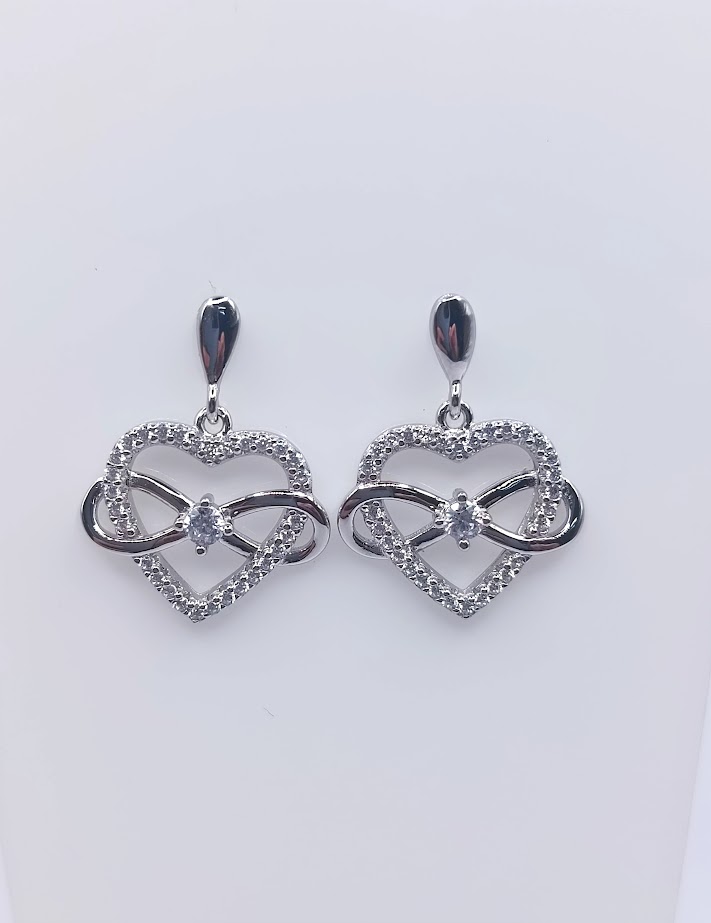 SE91350AB1 Aro Plata Infinito Corazon