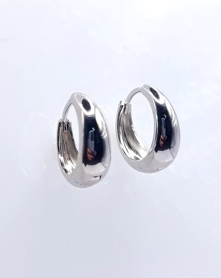 12155FES Aro Plata Argolla Bote