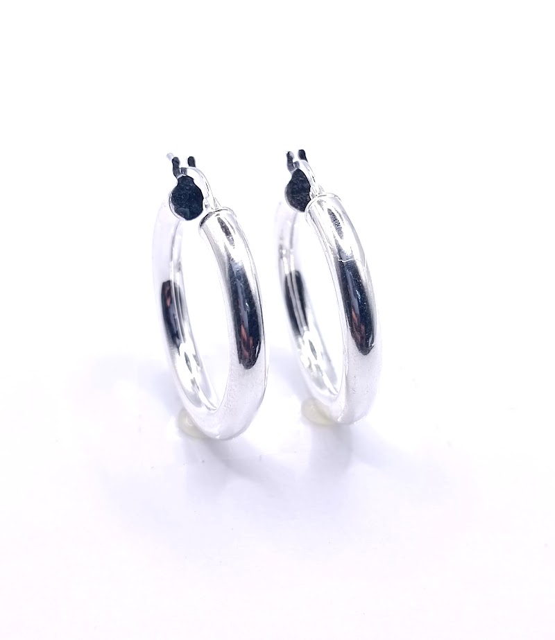 XOR01986 Aro Plata Argolla 4mx2cm 