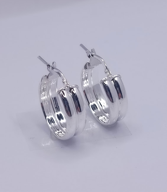 ORN10056 Aro Plata Argolla Inglesa  
