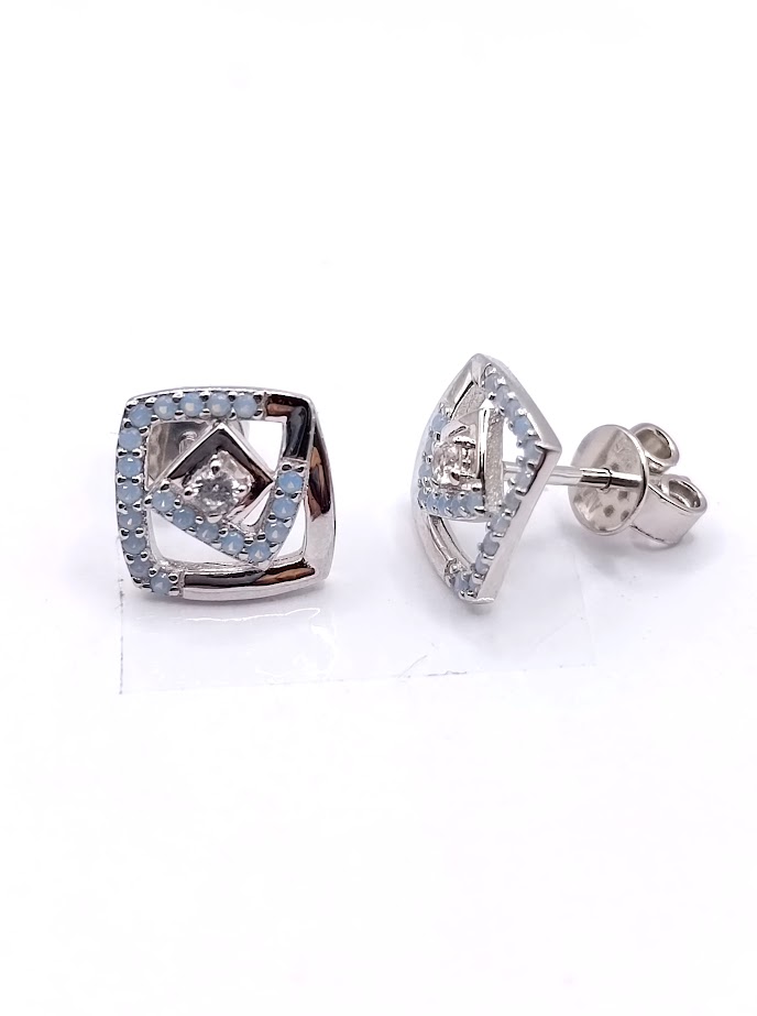 JERY8695BL-W Aro Plata 