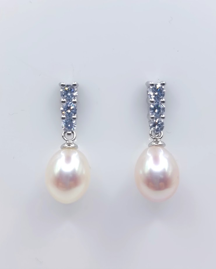 YA-E488 Aro Perla 7.5-8mm,Circon