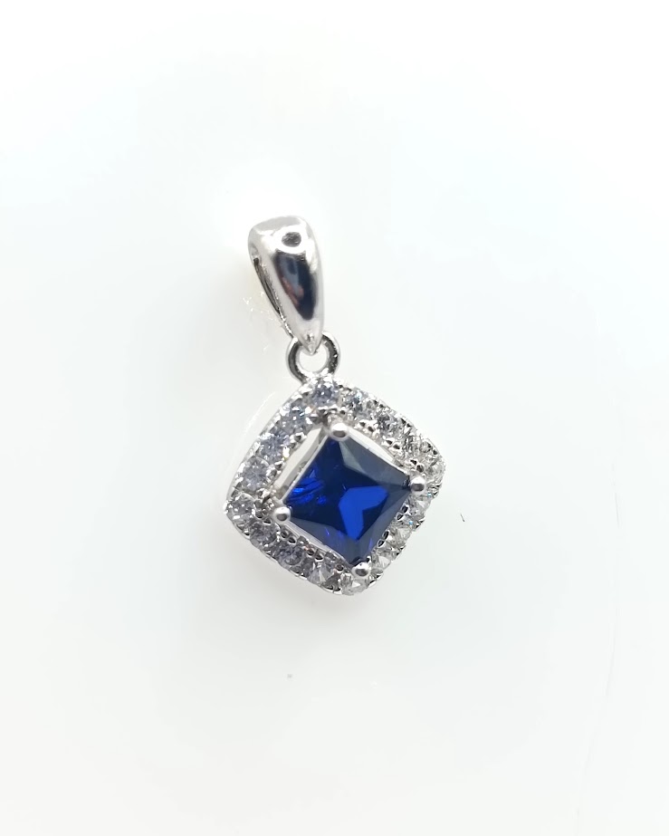 P-1416 Z Colgante Plata Zafiro