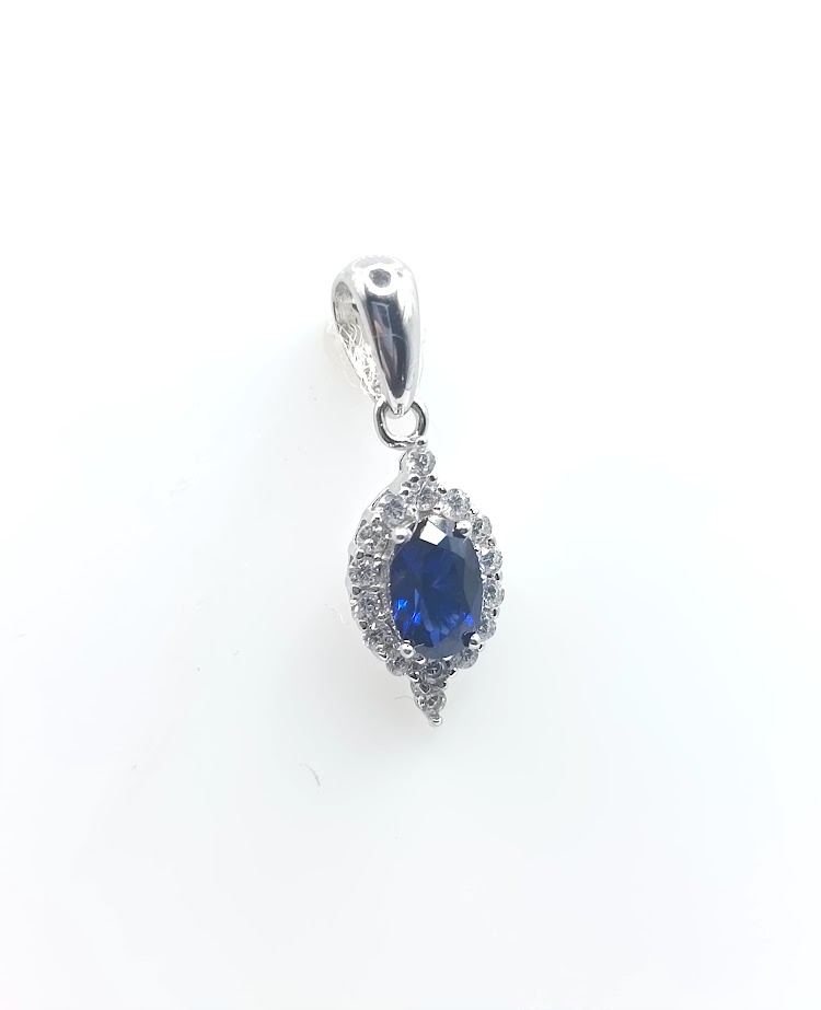 P-2022 Z Colgante Plata Zafiro 