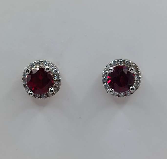 E-0097 R Aro Plata Rubi