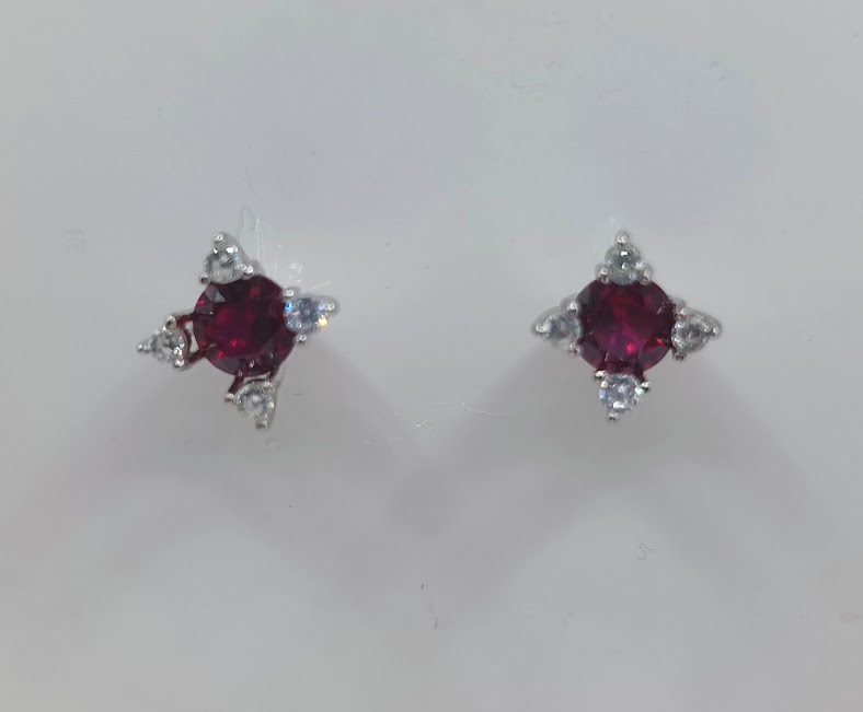 AE0014 R Aro Plata Rubi