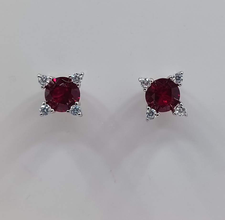 AE0015 R Aro Plata Rubi