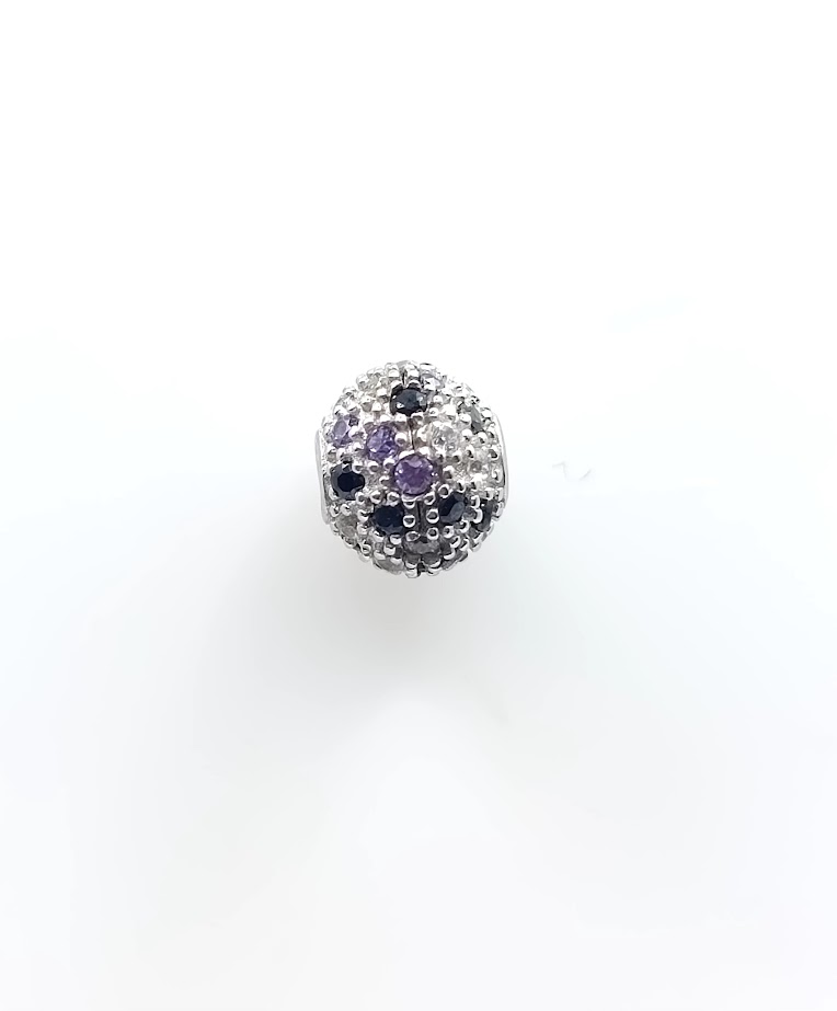 P-0062 AM Colgante Plata Bola  Amatista