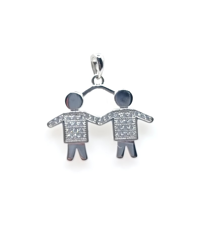 7925XNSWSH1 Colgante Plata Niños