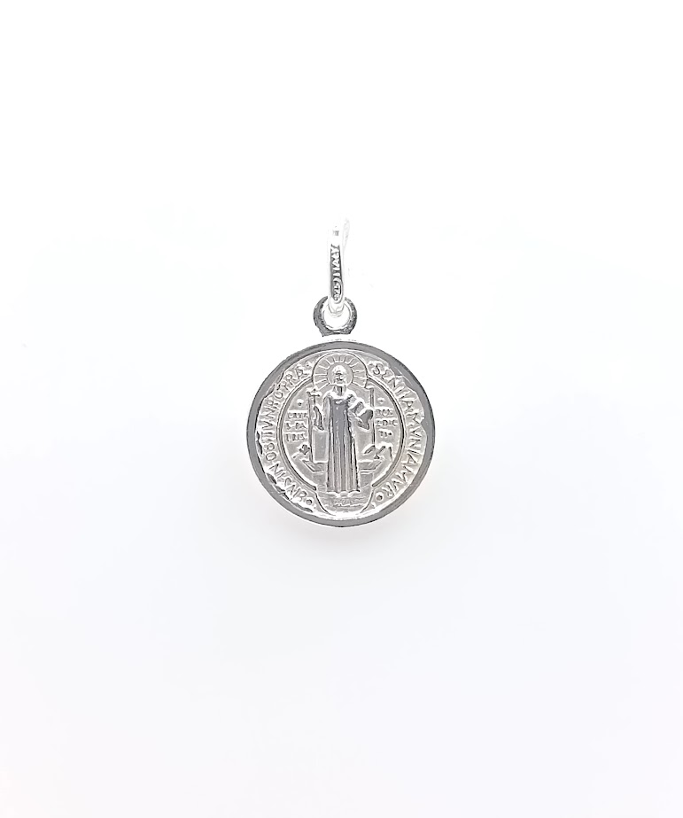 CI1711 Colgante Plata medalla San Benito