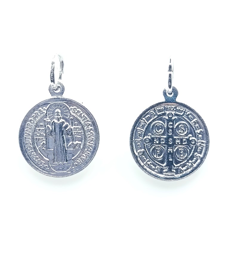 CI1712 Colgante Plata medalla San Benito