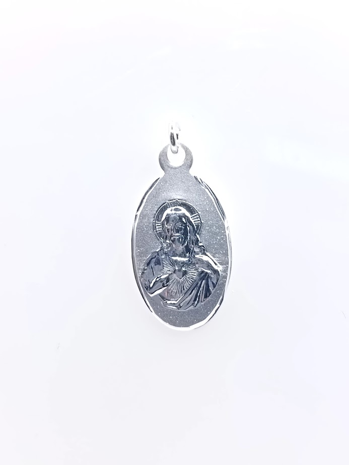 XCI02295 Colgante Plata Corazon Jesús
