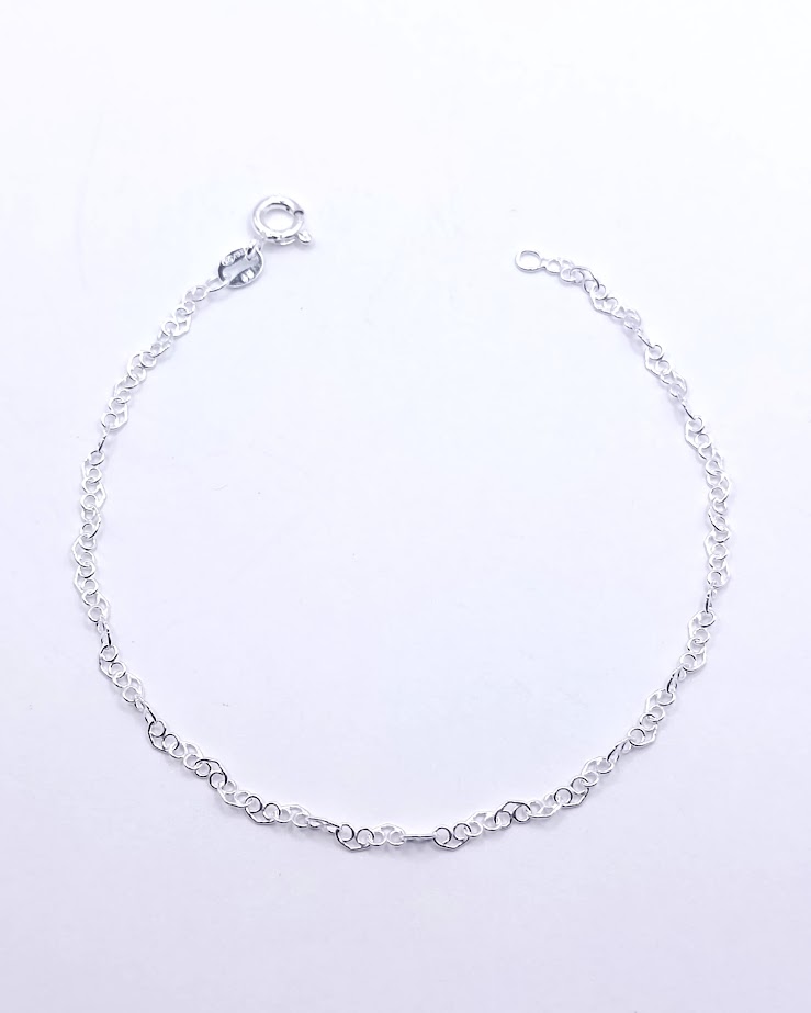 Pulsera Plata Corazon 40 