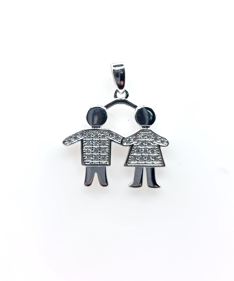 7358XNSWSH1 Colgante Plata Niña Niño