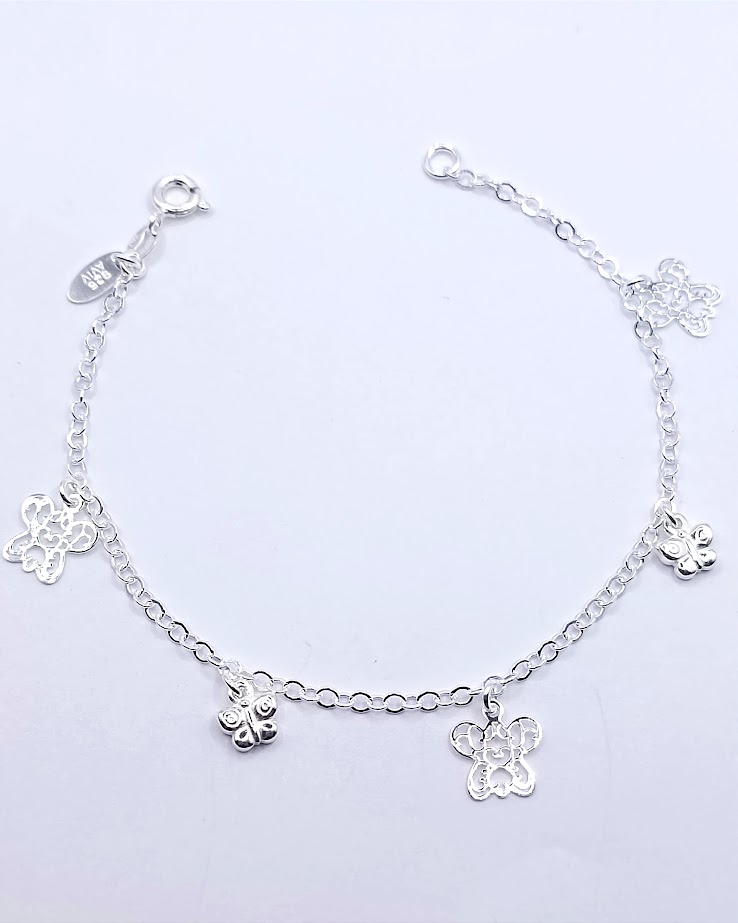 Pulsera Plata BRN20962 Mariposas