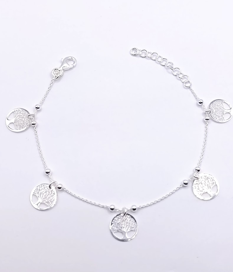 Pulsera Plata BRN24059 Arbol 