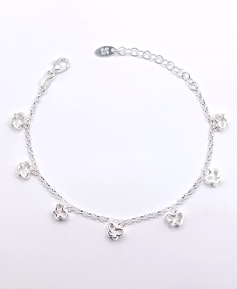Pulsera Plata BRN25569 Mariposas