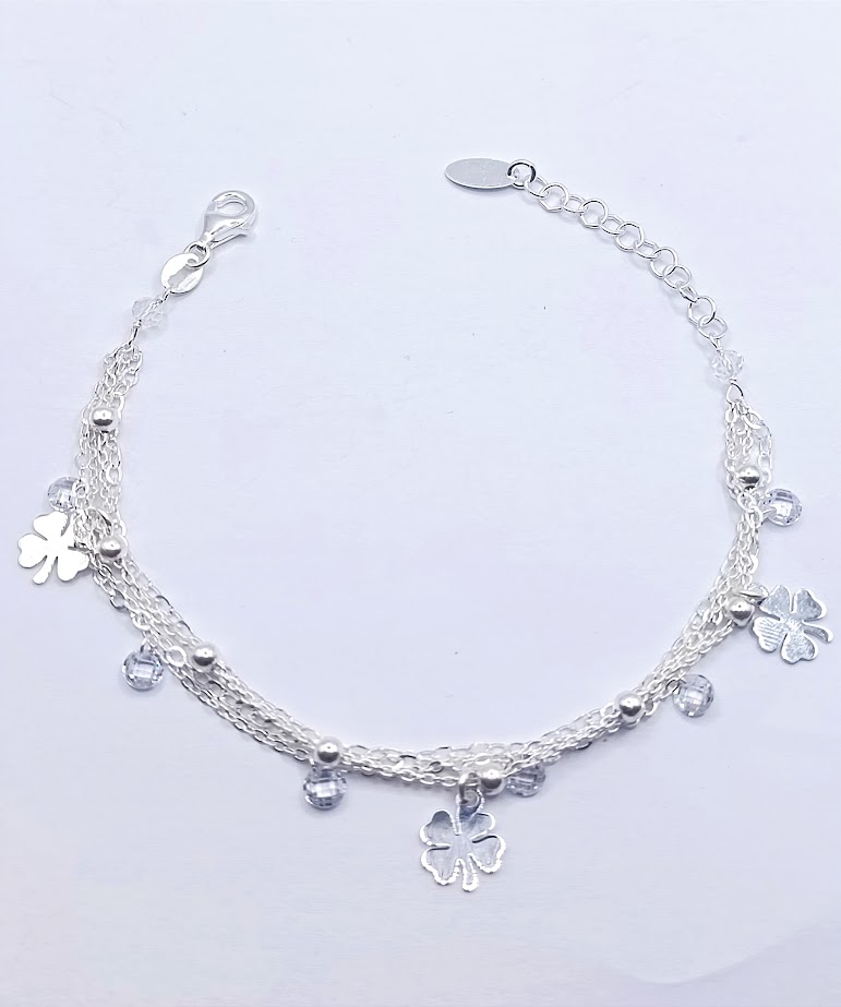 Pulsera Plata BRN28234 Trebol Corcon
