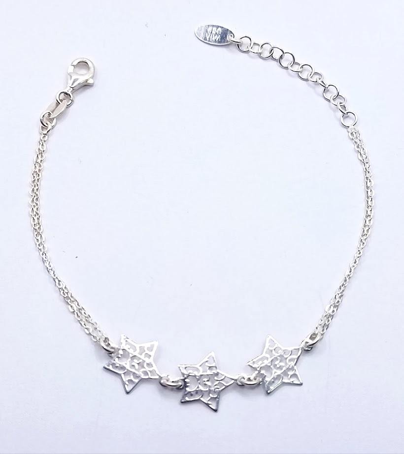 Pulsera Plata BRN20968 Estrellas