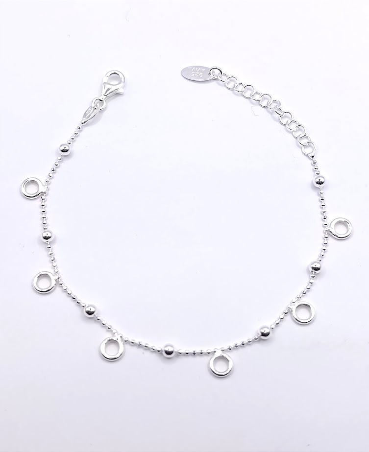 Pulsera Plata BRN28928 Circulos