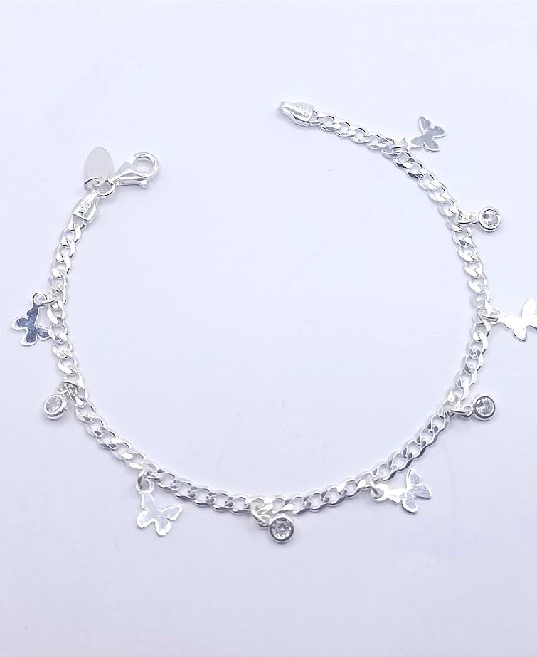 Pulsera Plata BRN29165 Mariposa Corcon 