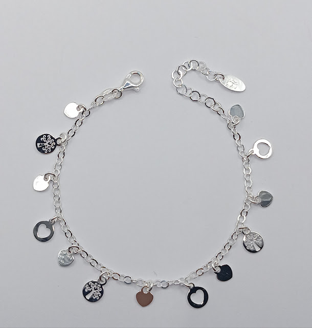 Pulsera Plata BRN29285 Arbol Corazon