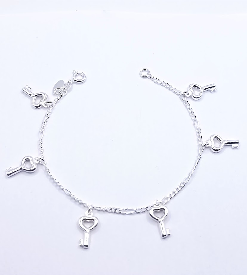Pulsera Plata BR2266 Llaves