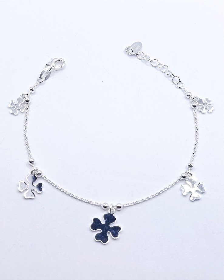 Pulsera Plata BRN22841 Trebol