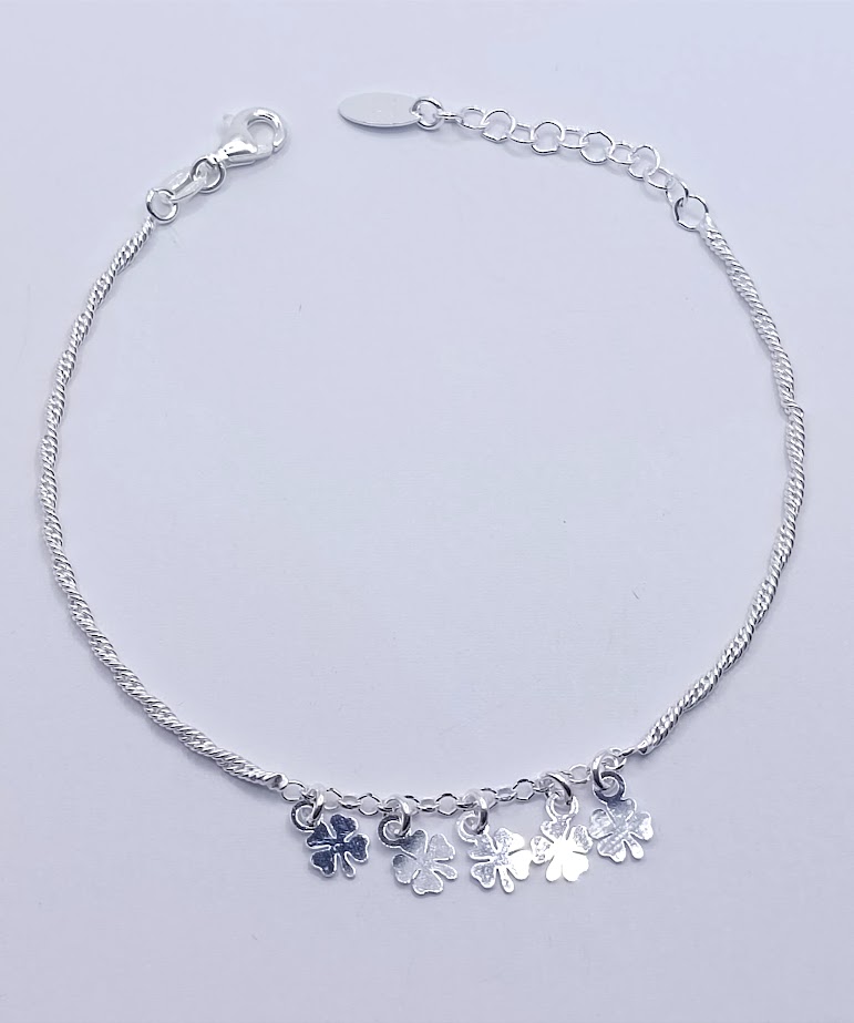 Pulsera Plata BRN36054 Trebol