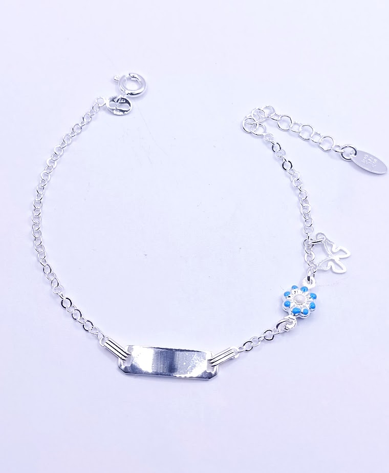 Piocha Plata BRN33715 Flor Mariposa
