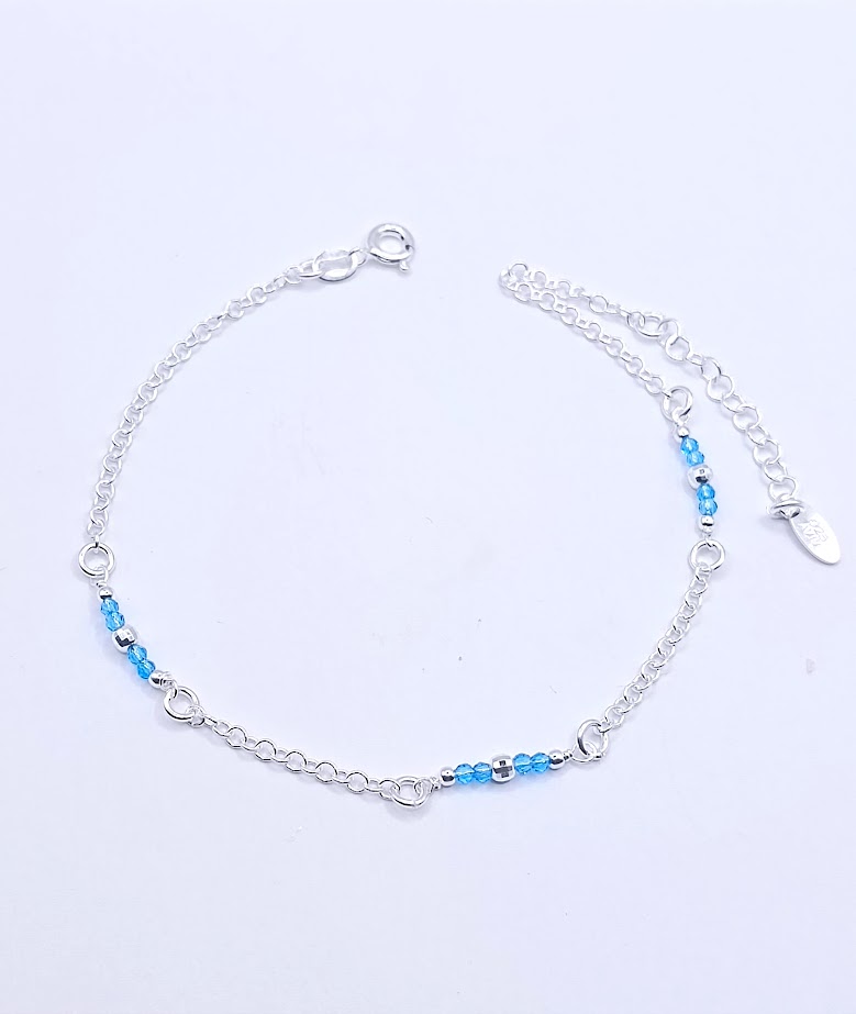 CA1728 Tobillera Plata 