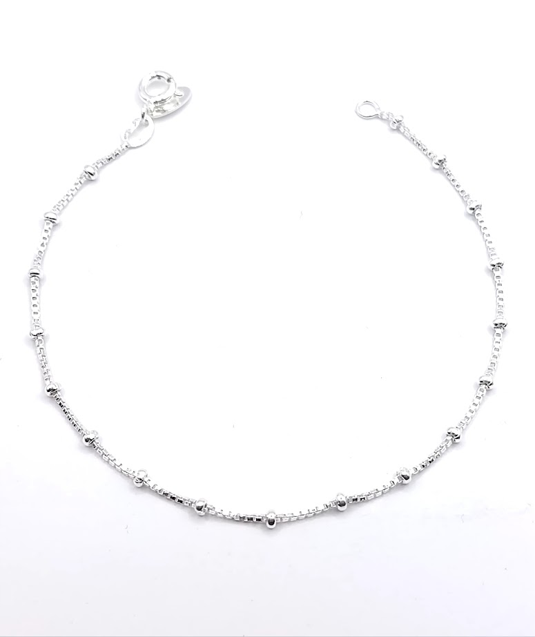 Pulsera Plata BR4862 Veneciana Bolas